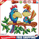 Parrots Cotton Cross Stitch 14CT Stamped Manual DIY Embroidery Kits (DA457)