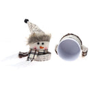 Cartoon Christmas Gift Box Candy Jar Bottle Christmas Decoration (Snowman)