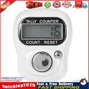 Stitch Marker Row Finger Ring Counter LCD Electronic Tally Counter (White) Newly