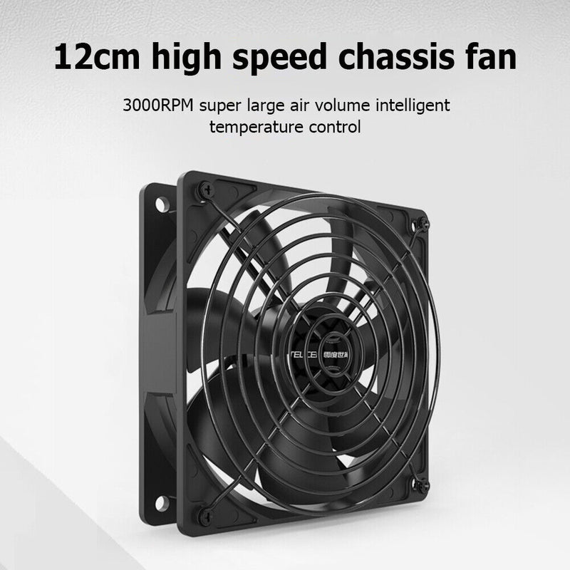 TEUCR Computer Case Fan Cooler PC Cooling Accessories 3000RPM High Air Volume