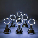 10pcs LED Solar Bottle String Light Diamond Cork Fairy Lamp Decor (White) Newly