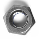 125pcs 304 Stainless Steel Hex Nuts with Nylon Insert, Self Locking Nut