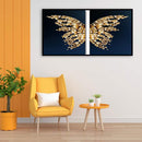 Handpainted DIY Golden Butterfly Oil Paint by Numbers Kit Pictures Craft Gi
