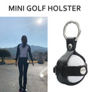 Outdoor Golf Protective Ball Cover Cowhide Leather Golf Training Ball Bag Hol