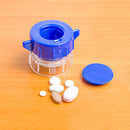 Portable Powder Tablet Grinder Crusher Pill Medicine Splitter Storage Box
