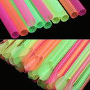 Soft Creative Drinking Supplie Colorful 100PCS Spoon Straws Milkshake Straws