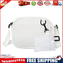 Women PVC Jelly Transparent Mini Shoulder Bag Girl Zipper Messenger Handbag