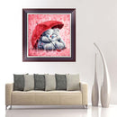 DIY 5D Diamond Embroidery Painting Umbrella Bear Cross Stitch Craft Decor Newly