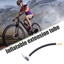 Motorcycle Bike Tyre Inflator Hose Air Pump Extension Tube Adapter (20cm) Newly
