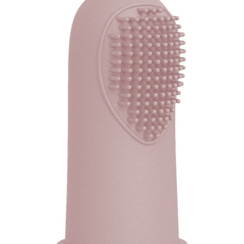 Silicone Dog Cat Finger Toothbrush Bad Breath Care Teeth Cleaning (Pink) Newly