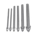 6 pieces 3-10mm ceramic tile glass bit tiles shovel ground dril tip F0B3