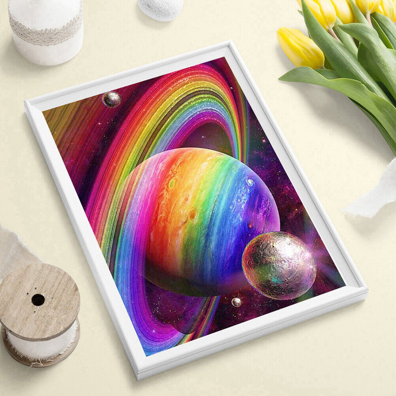 5D Full Square Drill Diamond Painting DIY Planet Universe Rhinestone Picture