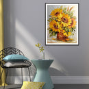 5D DIY Full Drill Diamond Painting Flowers Embroidery Mosaic Kits Bedroom Decor
