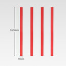 4x Outdoor Stove Furnace Pants Tube Sleeve Cover Camping Equipment (Red)