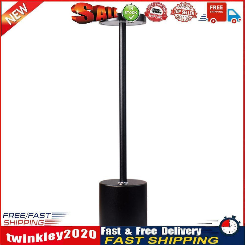 Simple Desk Lamp 3-Gear Touch Dimmable Eye Protection Night Light (Black) Newly