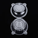 Round Cake Holders Boxes Cases Set Reusable Muffin Cup Plastic Cupcake