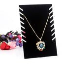 Necklace  Pendant Chain Display Holder Stand Velvet Easel Organizer Rack