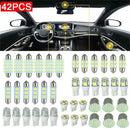 Door Plates ETC Inside Bulb Kit Combo LED Car Interior Light License Plate Lamp
