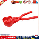 Love Shaped Snowball Maker Clip Kids Winter Snow Sand Mold Random (Red) Newly
