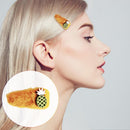 5pcs Candy Color Hair Clip Sweet Hairpin Plush Hairgrip Bars for Children