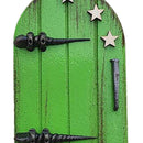 #A Wooden Elf Fairy Door Sculpture Art Crafts Garden Home Decorations Supplies