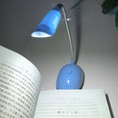 LED Table Light Battery Eye Protection Reading Household Book Lamp (Blue) Newly