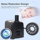 8W 600L/H Submersible Water Pump Aquarium Fish Tank Fountain Pond Garden Pu