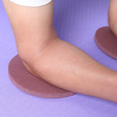 1 Pair Plank Workout Round Knee Pad Fitness Push-ups Yoga Mats (Bean Red)