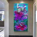 Mermaid DIY Zero Basis Paint by Number Kits Picture Colouring Kits Kill Time