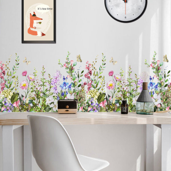 wall paste Wall Stickers Flowers Home Decor for Living Room DIY Wall Decals