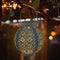 Creative Solar LED Iron Art Lantern Light Garden Yard Lighting Projector Lamp
