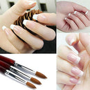 Handle Acrylic Nail Art Brush Sable Hair Nail Painting Brush Flower Drawing Pen