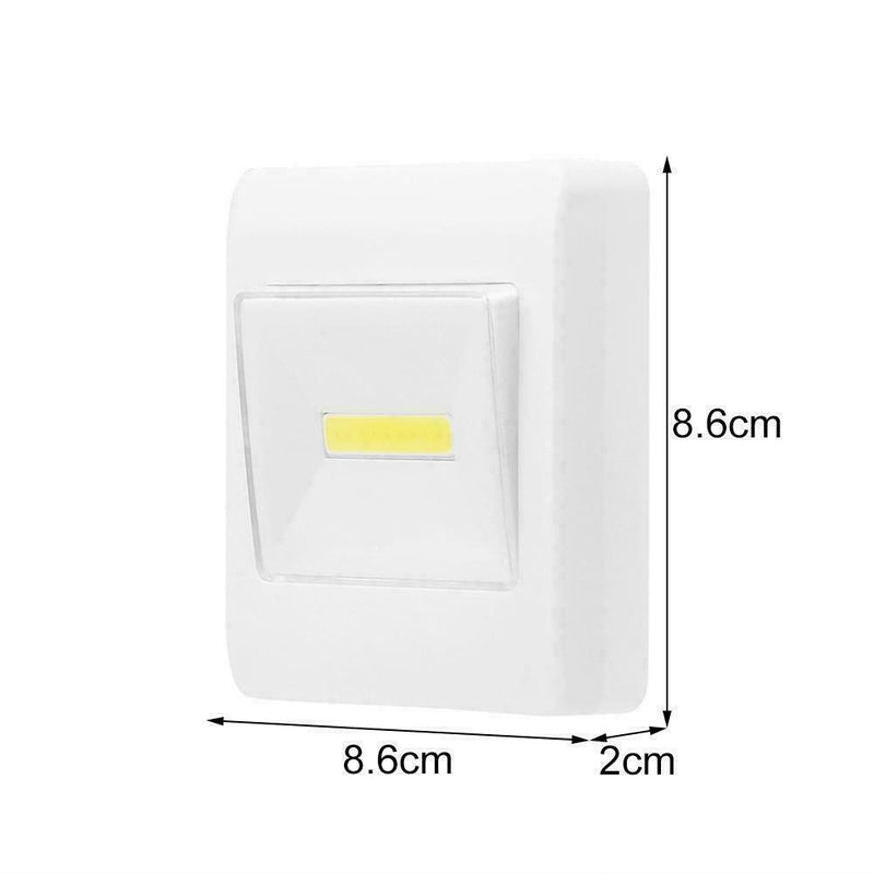 Bright LED Push Light Stick On Battery Powered Night Cupboar, Light Shed N E6B4