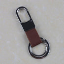Fashion Black Leather Underwired Keyring Keychain Keyring Ring-S