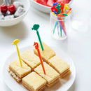 Animal Fruit Picks- Kids Bento Food-Grade Fork Picks for Baby Showers Parti
