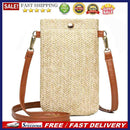 Women Mini Straw Messenger Bags Hand Woven Summer Beach Shoulder Phone Wallet