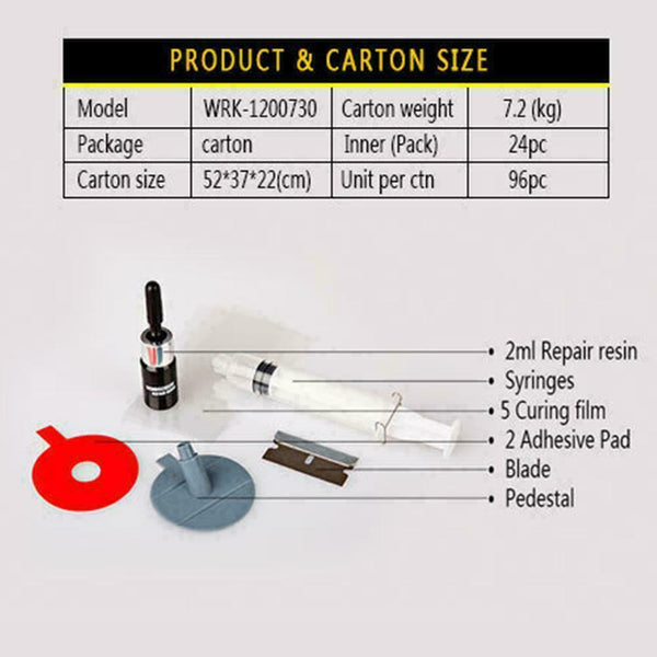 Car Glass Repair Tool Windshield Repair Kit Wind Glass Crack For Chip Y4L6 B5L5