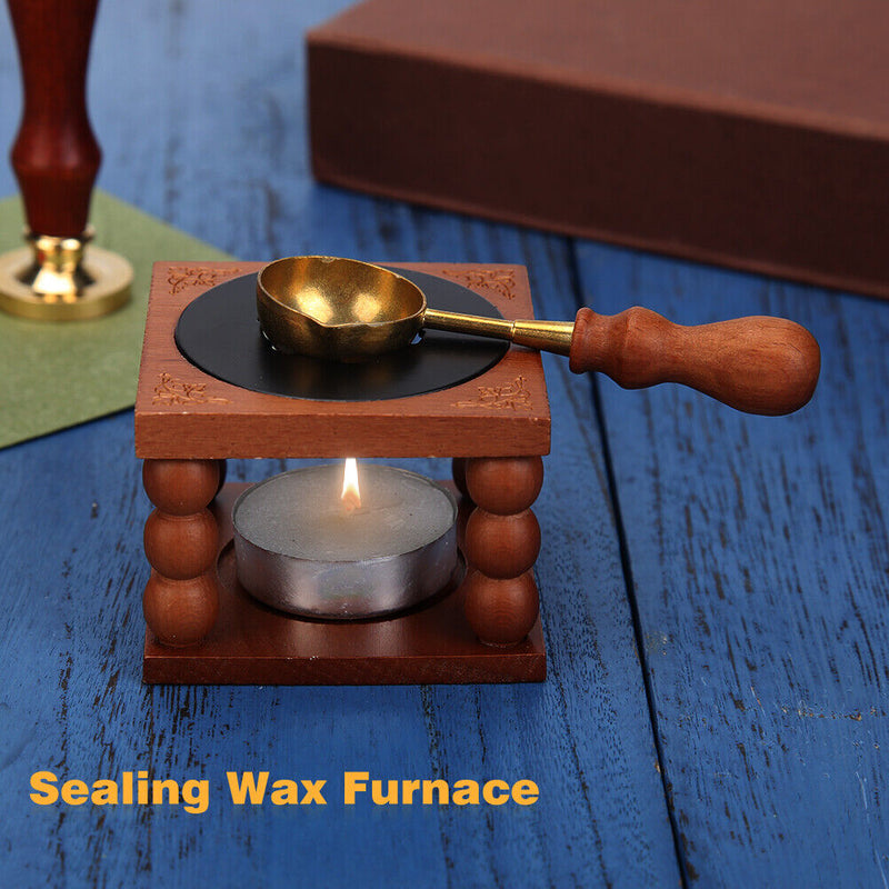 Retro Fire Wax Seal Stamp Metal Wax Stick Sealing Wax Furnace Stove Pot
