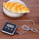 Electronic LCD Food Thermometer BBQ Probe Temperature Alarm Cooking Timer
