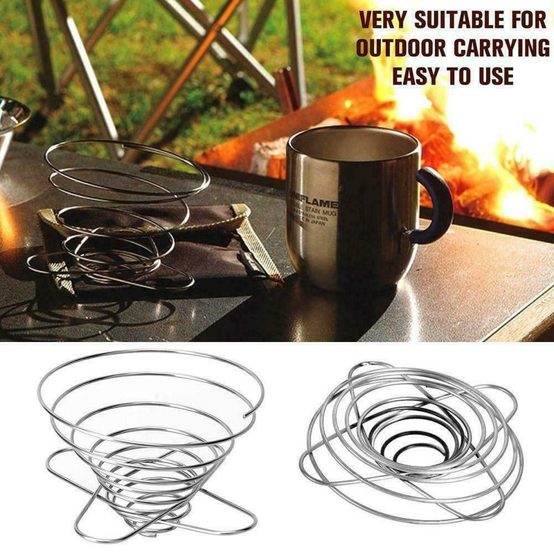Home Coffee Making Cup Foldable Filter Cups Japanese Special Style Spring B3E0