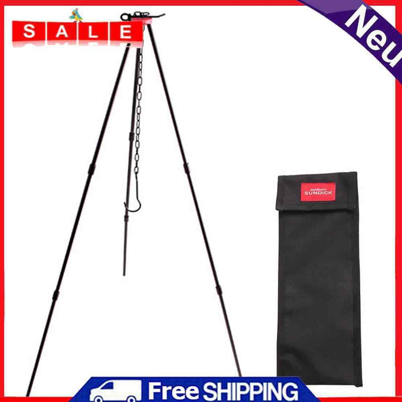 SUNDICK Aluminum Alloy Cooking Pot Hook Holder Outdoor Campfire Camping Tripod