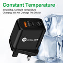 25W PD + QC3.0 Mobile Phone Wall Charging Portable 5A USB Type C Fast Charger