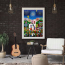 Frameless Digital Oil DIY Nature House Paint By Numbers Hand Painted Picture Kit
