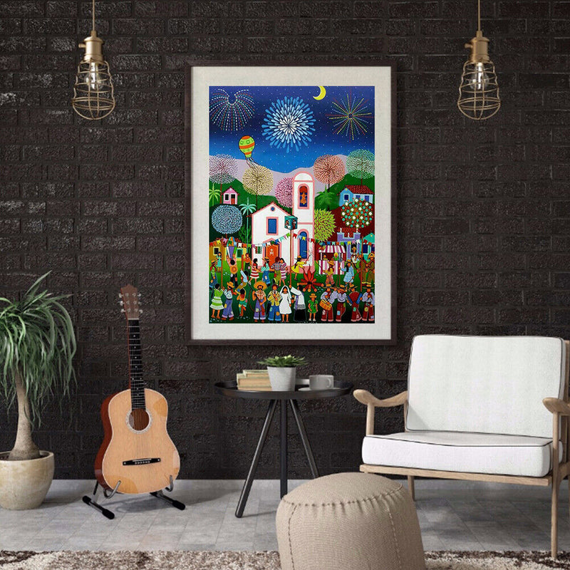 Frameless Digital Oil DIY Nature House Paint By Numbers Hand Painted Picture Kit