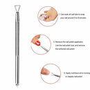 Nail Gel Cleaner Stick Rod Set Dual-ended Cuticle Pusher Nail Polish Remover