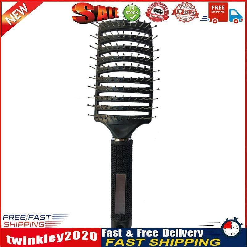 Women Hair Scalp Massage Comb Bristle Hairbrush Detangle Brushes (Black) Newly