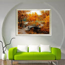 40x30cm Autumn Scenery DIY Paint By Numbers Oil Painting Kit Canvas