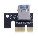 Power Enhanced PCI-E 1x to 16x Extender Adapter Card Mining Card Kit