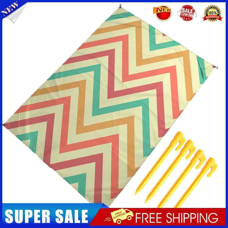 #A Multifunctional Folding Beach Mat Travel Rugs Polyester Mattress Blanket Supp