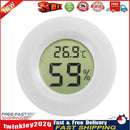 Digital Thermometer Hygrometer Meter for Reptile Turtle Fish Tank (White) Newly
